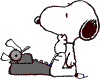 snoopy typing