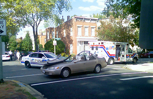 accident on Independence Avenue