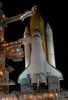 sts-114 on the pad at night