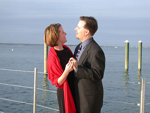 usYachtClub: Shannon and I at the Ocean City Yacht Club, October 14, 2001.